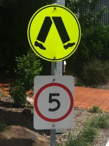 PEDESTRIAN SPEED SIGN 3